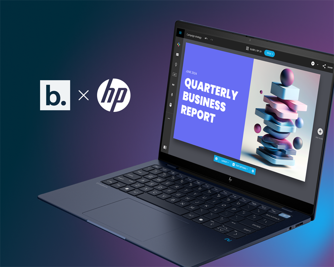 Beautiful.ai Selected as HP’s Presentation Software for AI-Superpowered PCs