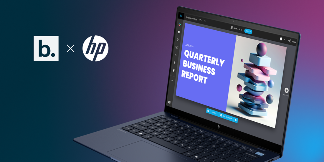 Beautiful.ai Selected as HP’s Presentation Software for AI-Superpowered PCs